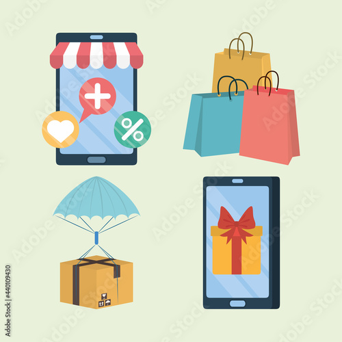 shop online icons