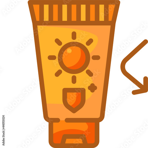 sunscreen line icon
