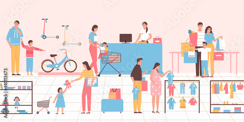 Children Store Illustration