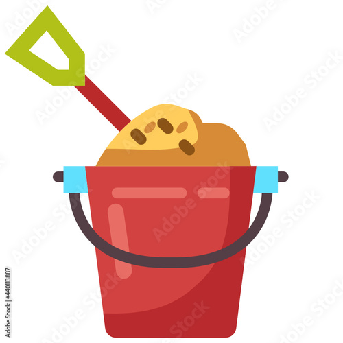 bucket flat icon