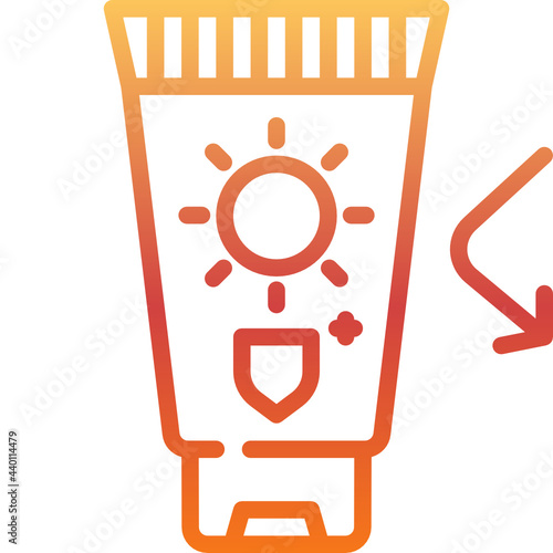 sunscreen flat icon