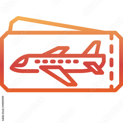 ticket flat icon