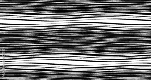 Swirled and curled stripes and brush strokes texture. Marble or acrylic atrwork imitation. Cool and swirly background. Abstract vector illustration. Black isolated on white. EPS10