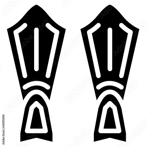 fins glyph icon