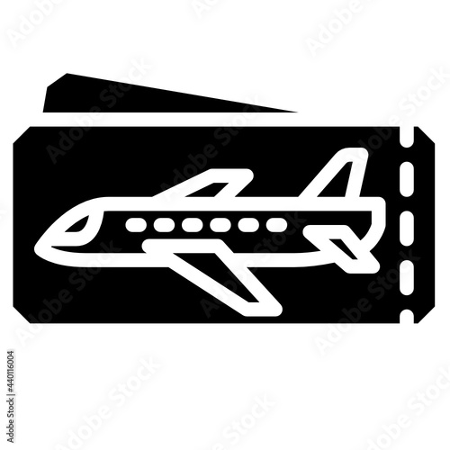 ticket glyph icon