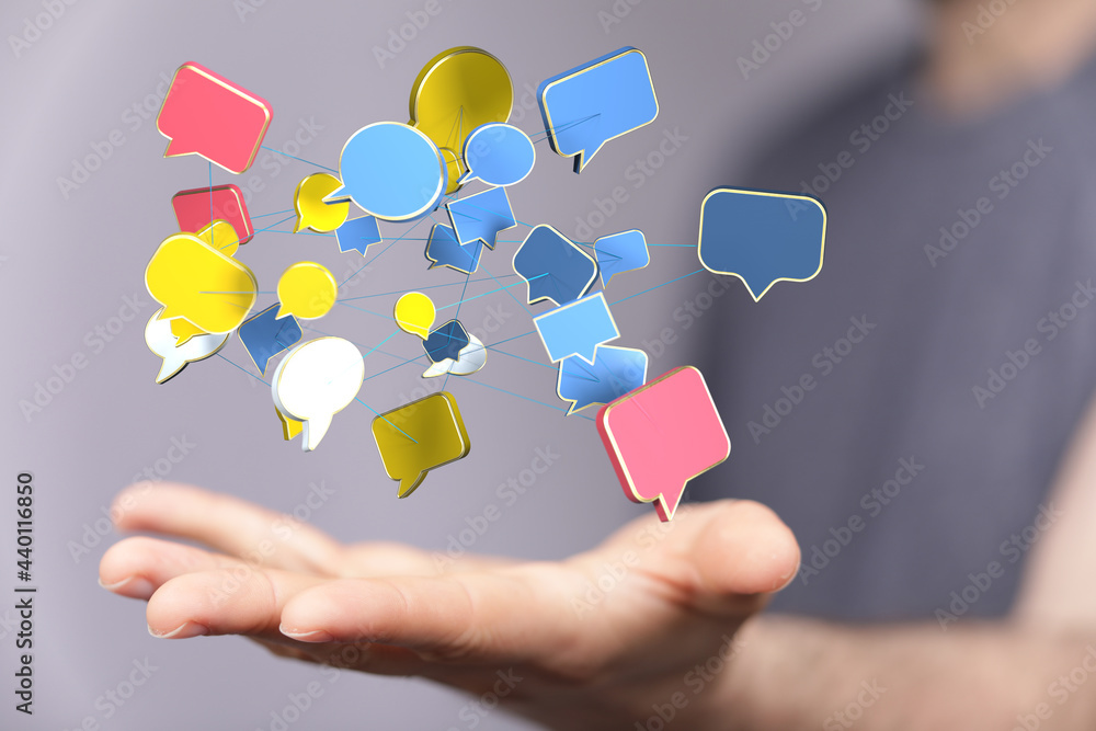 communication paper speak bubble digital communication paper speak bubble digital