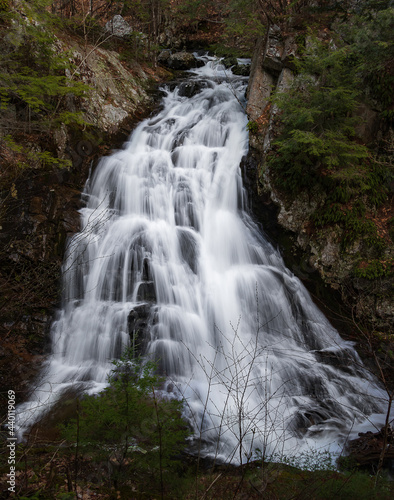 Fototapeta Naklejka Na Ścianę i Meble -  Magical waterfalls in the middle of a forest