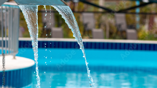 Filling swimming pool