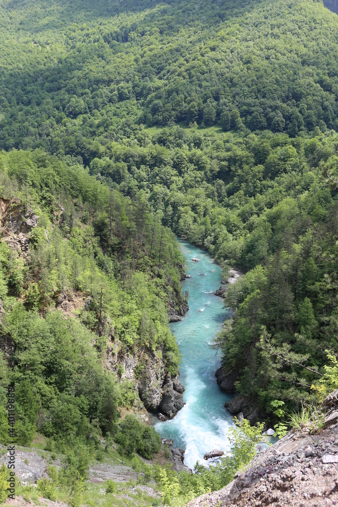 canyon of the Tara river Montenegro