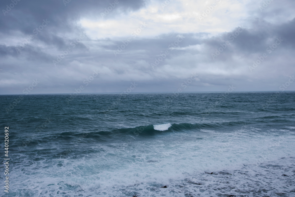 Seascape. Natural background. The sea with waves in daylight. Seascape. Natural background. The sea with waves in daylight.