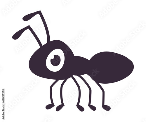 Cute Ant Insect, Funny Creature Cartoon Vector Illustration