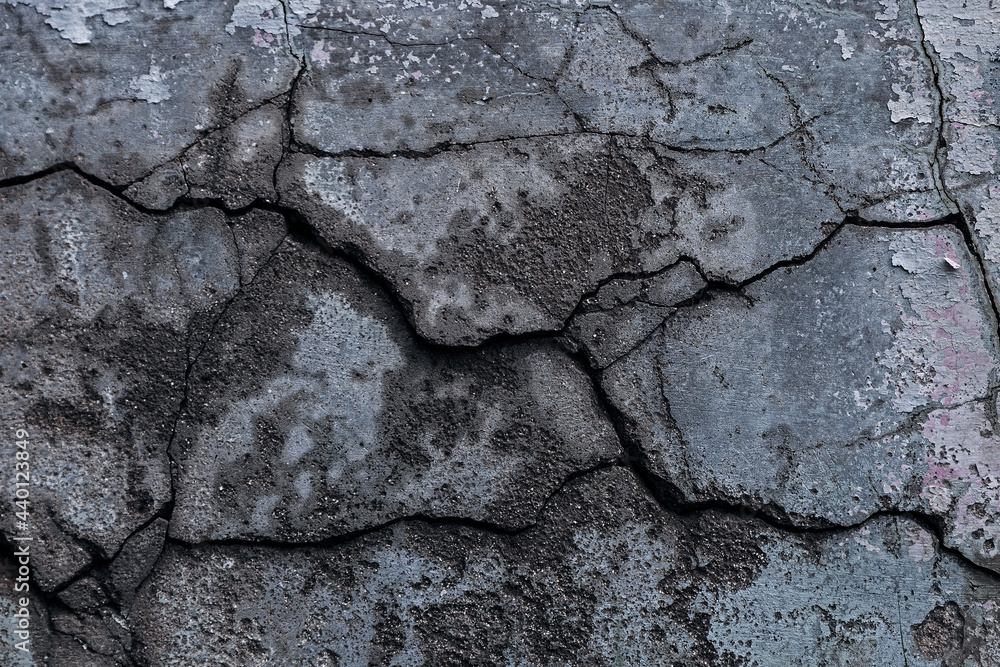 Obraz premium Cracked wall texture cement concrete floor background,Abstract background of rock