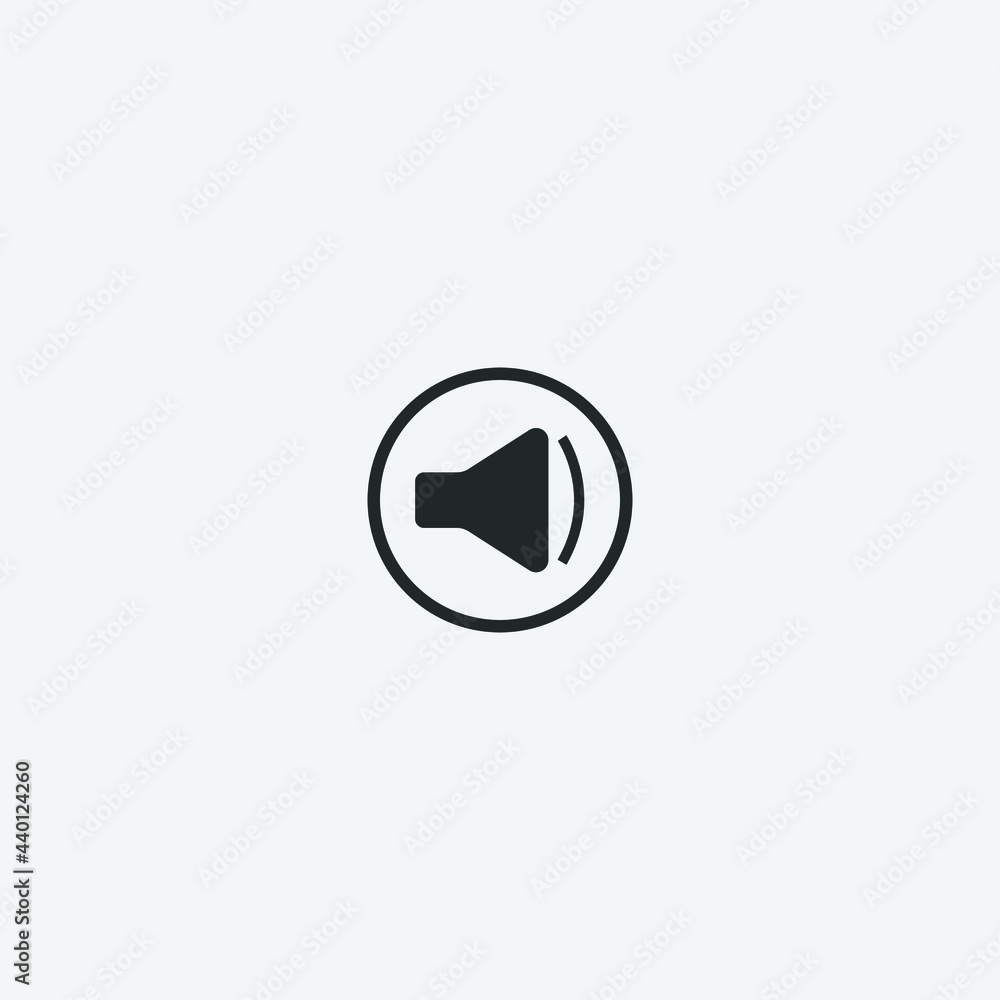 Speaker vector icon illustration sign Speaker vector icon illustration sign