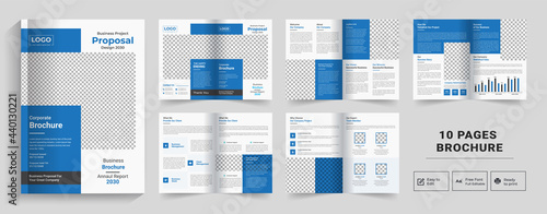 corporate theme 10 pages business company profile brochure design,10 pages creative business brochure template design,10 Pages Creative Business Brochure with modern abstract design., 10 Page