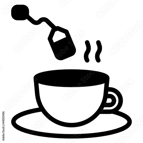 Making tea by tea bag 