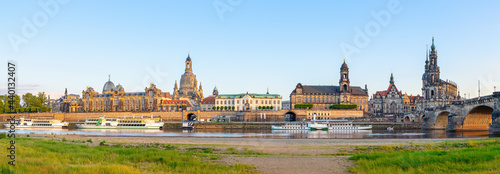 panoramic view at the old town of dresden
