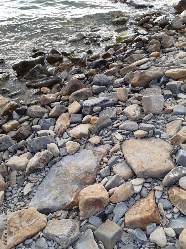 stones on the beach stones on the beach