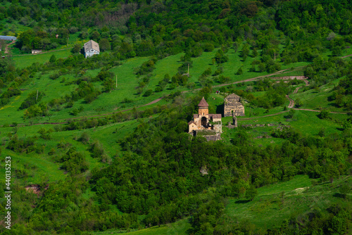 Beautiful view of Hnevank church from above, Armenia photo