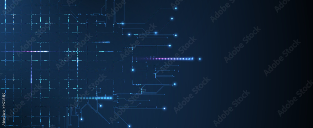 Abstract tech background. Futuristic technology interface