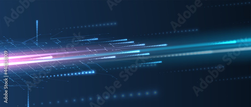Abstract tech background. Futuristic technology interface