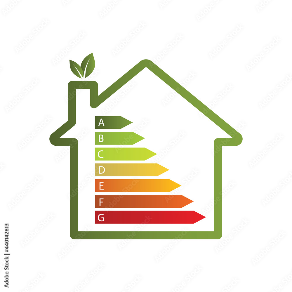 House as energy efficiency and home improvement concept House as energy efficiency and home improvement concept