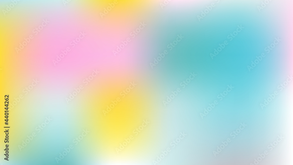 Obraz premium Unfocused Mesh Vector Background Hologram Neon Bright Teal. Dreamy Pink, Purple, Turquoise Glamour Female Girlie Background. Funky Rainbow Fairytale Iridescent Pearlescent Holographic Neon Wallpaper