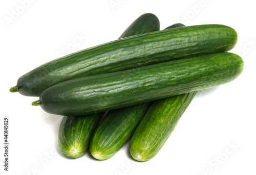 Cucumbers  long smooth isolated on white background