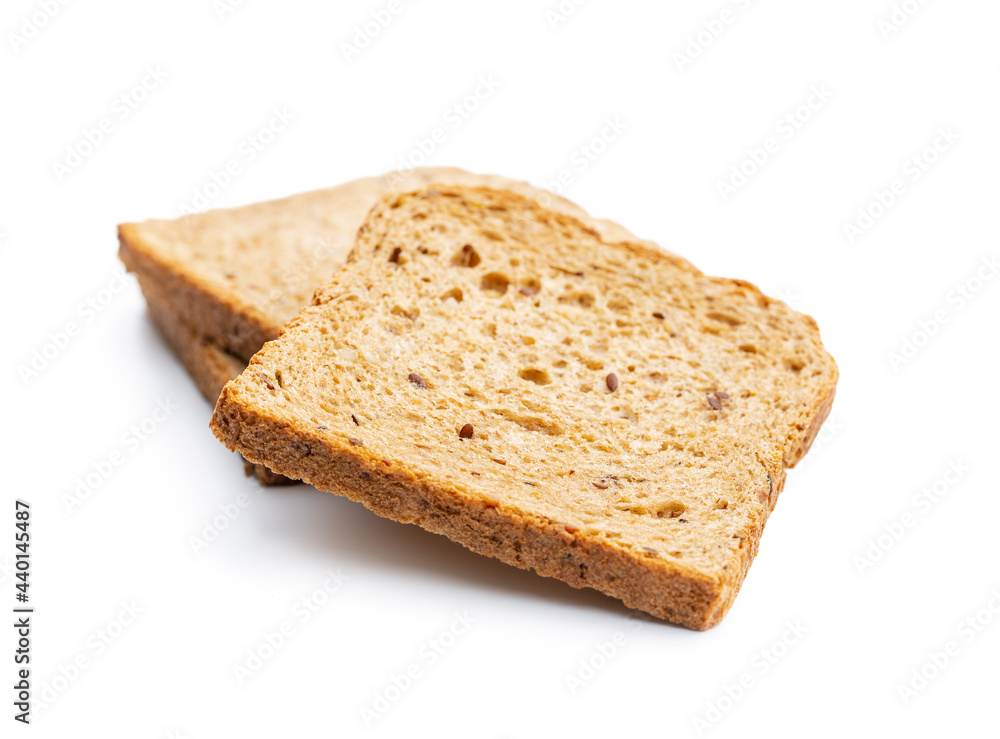 Sliced wholegrain bread.