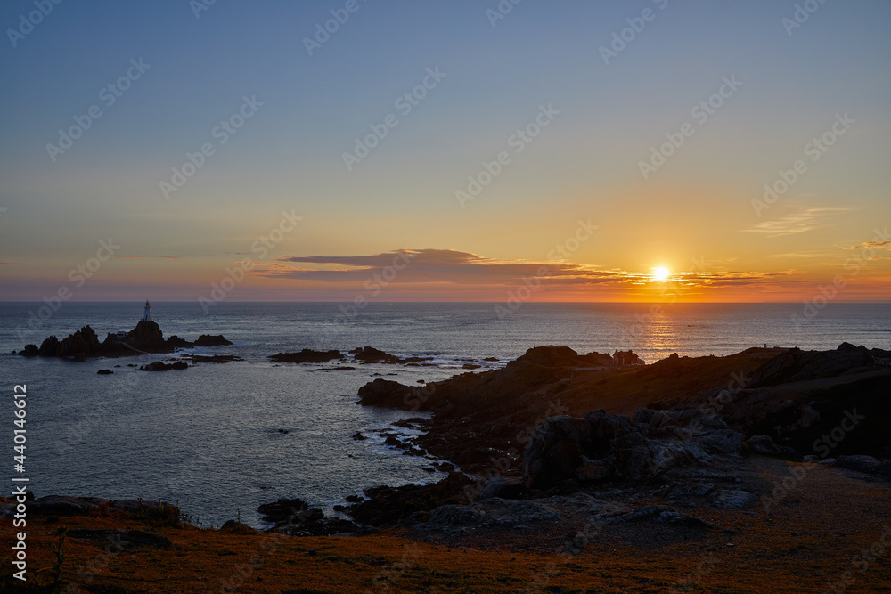Image of Corbiere at sunset, Jersey CI