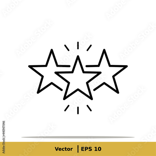 Star, favorite Icon Illustration. Favorite Sign Symbol. Vector EPS 10