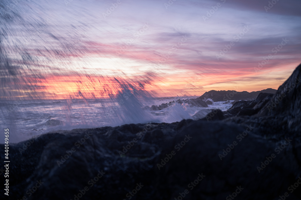 Horizontal Sunset Background, Orange Light Big Splash Horizontal Sunset Background, Orange Light Big Splash