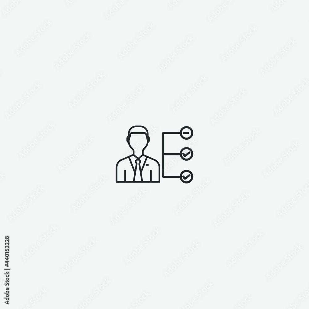 Portfolio vector icon illustration sign Portfolio vector icon illustration sign