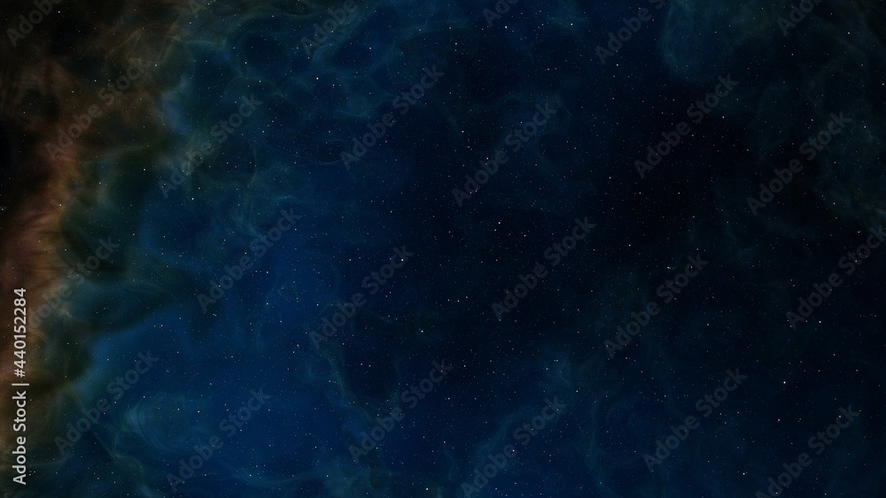 Fototapeta premium Space background with realistic nebula and shining stars. Colorful cosmos with stardust and milky way. Magic color galaxy. Infinite universe and starry night. 3d Render