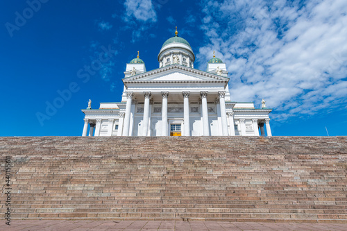 Finland, Helsinki, Steps of Helsinki Cathedral photo