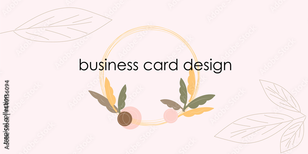 print for the design of business cards, invitations, advertising in the style of minimalism. tropical leaves.