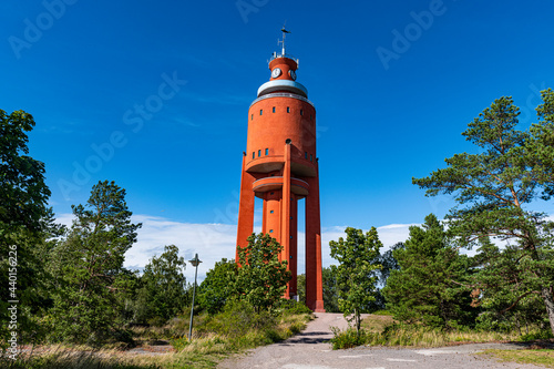 Finland, Hanko, Hangon Vesitorni tower in summer photo