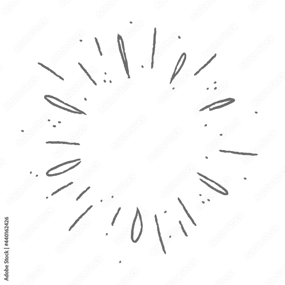Doodle starburst. Hand drawn sun burst. Vector sketch illustration. Isolated on white background. Doodle starburst. Hand drawn sun burst. Vector sketch illustration. Isolated on white background.
