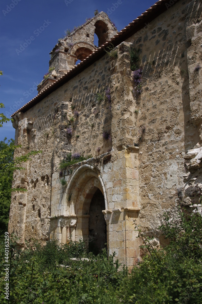 Romanesque church in the countryside of Basque Country