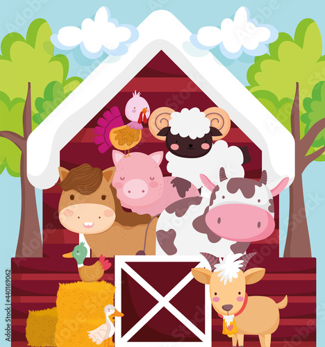 farm cute animals