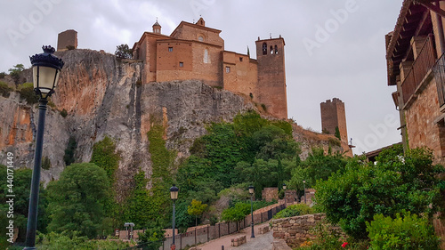 Vistas de la Colegiata, Alkézar el pueblo mas bonito de Huesca, La colegiata de Alquézar tiene su origen en una antigua fortaleza árabe fundada en el siglo IX por el rey Jalaf ibn Rasid ibn Asad para  photo