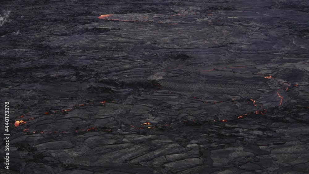 Cracked Lava Flow From Erupting Fagradalsfjall Volcano Cracked Lava Flow From Erupting Fagradalsfjall Volcano