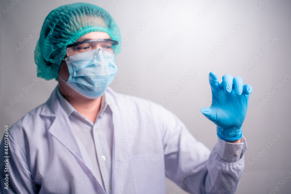 Doctor holding something in his hand. Healthcare Concept. Doctor holding something in his hand. Healthcare Concept.