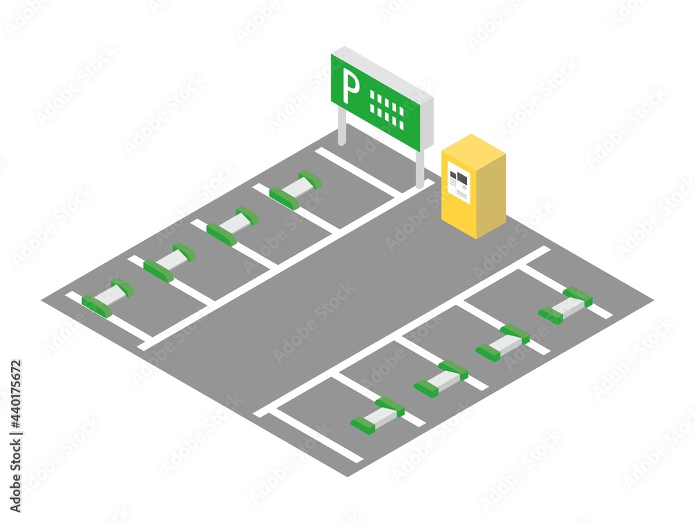 アイソメトリック風のフラップ式コインパーキングのイラスト Stock Vector Adobe Stock アイソメトリック風のフラップ式コインパーキングのイラスト Stock Vector Adobe Stock