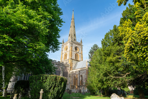 Holy Trinity Church in Stratford upon Avon in a beautiful summer day, England, United Kingdom