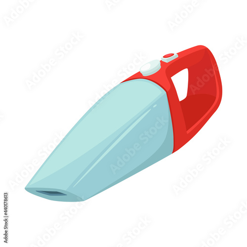 Vacuum Hand Sign Emoji Icon Illustration. Electric Machine  Vector Symbol Emoticon Design Clip Art Sign Comic Style.