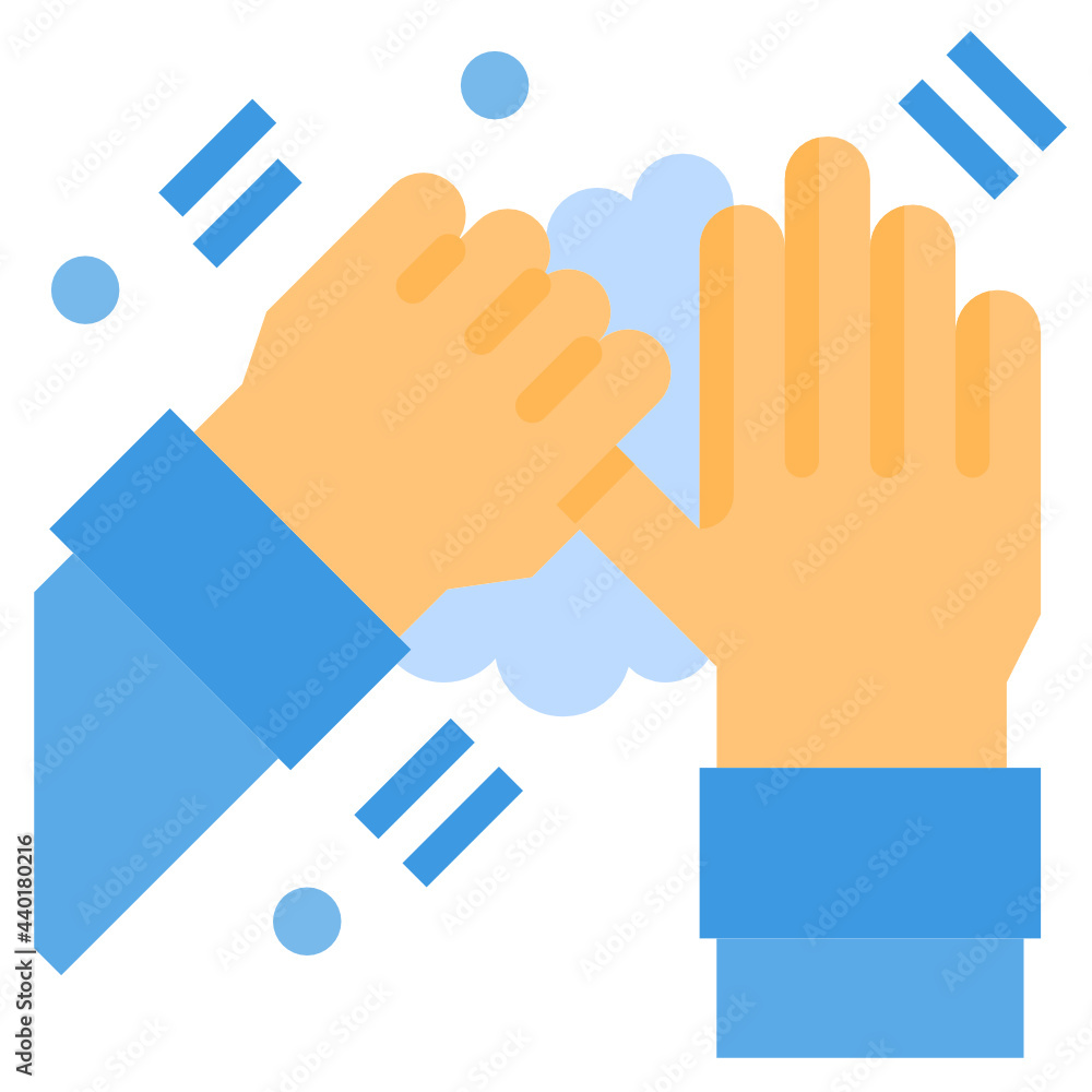 Washing Hands flat icon Washing Hands flat icon