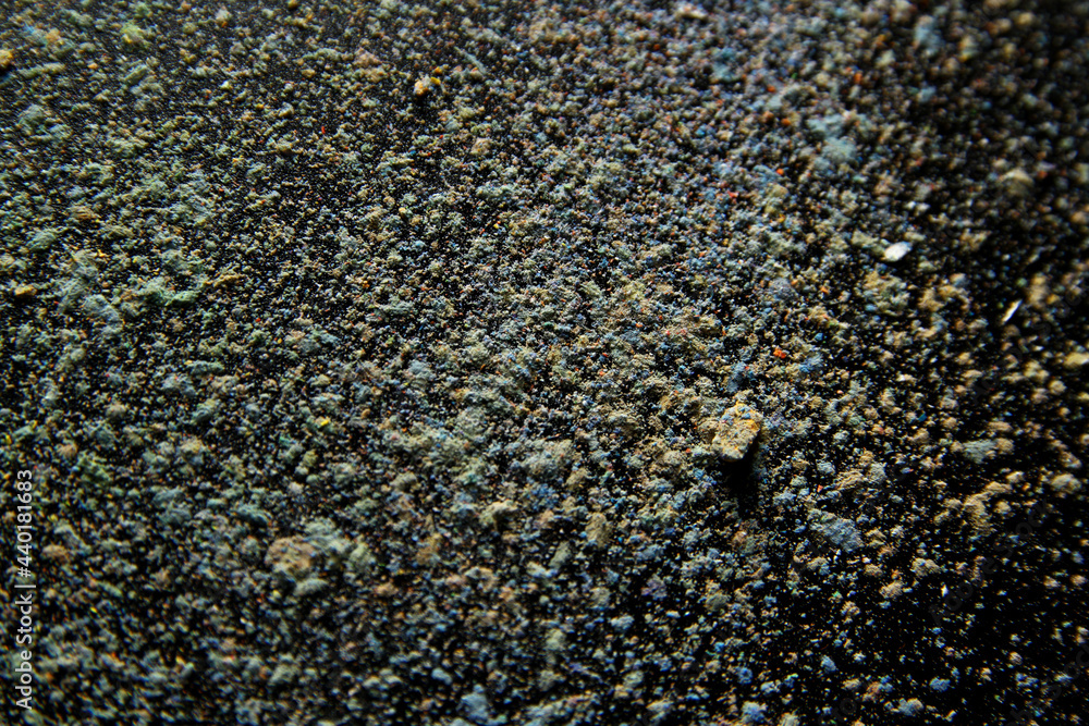 Close up of powder on flat surface Close up of powder on flat surface