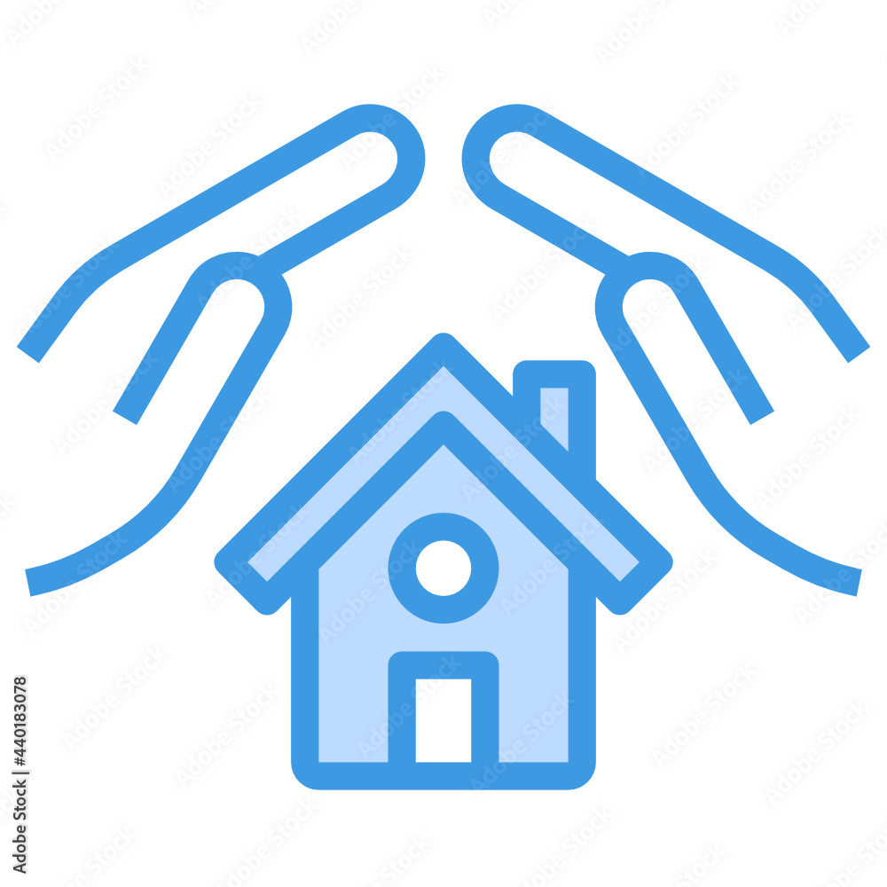 House blue outline icon House blue outline icon