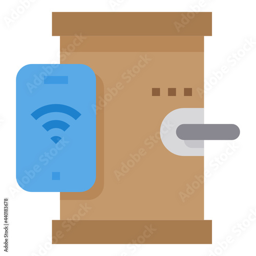 Door Lock flat icon