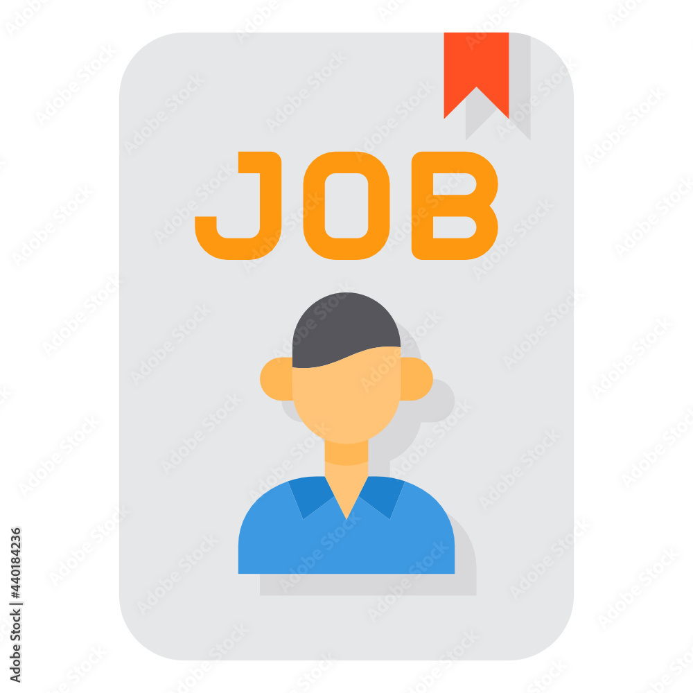 Job flat icon